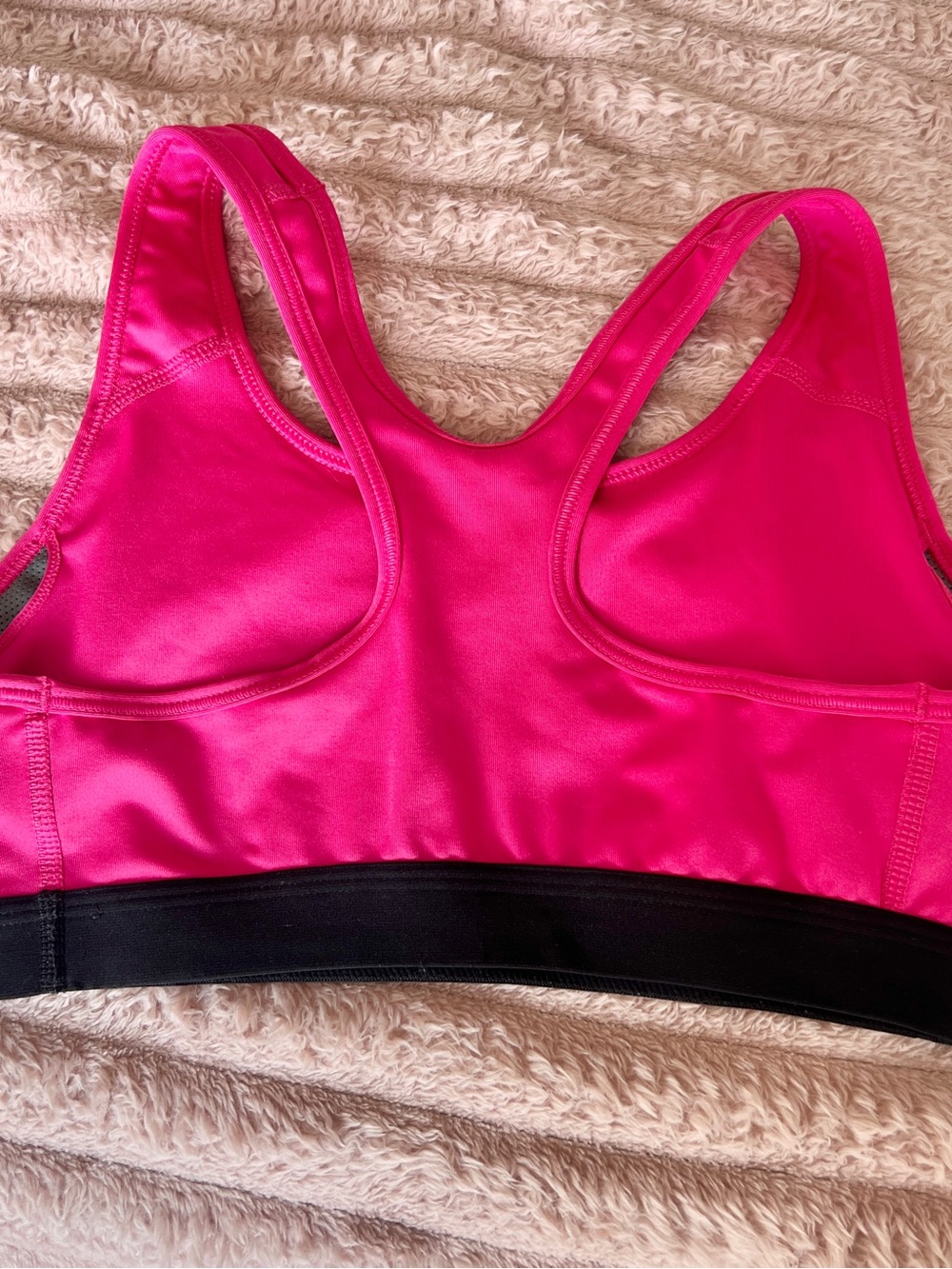 Nike Women’s Magenta Sports Bra with Black Elastic Band - Picture 5 of 5